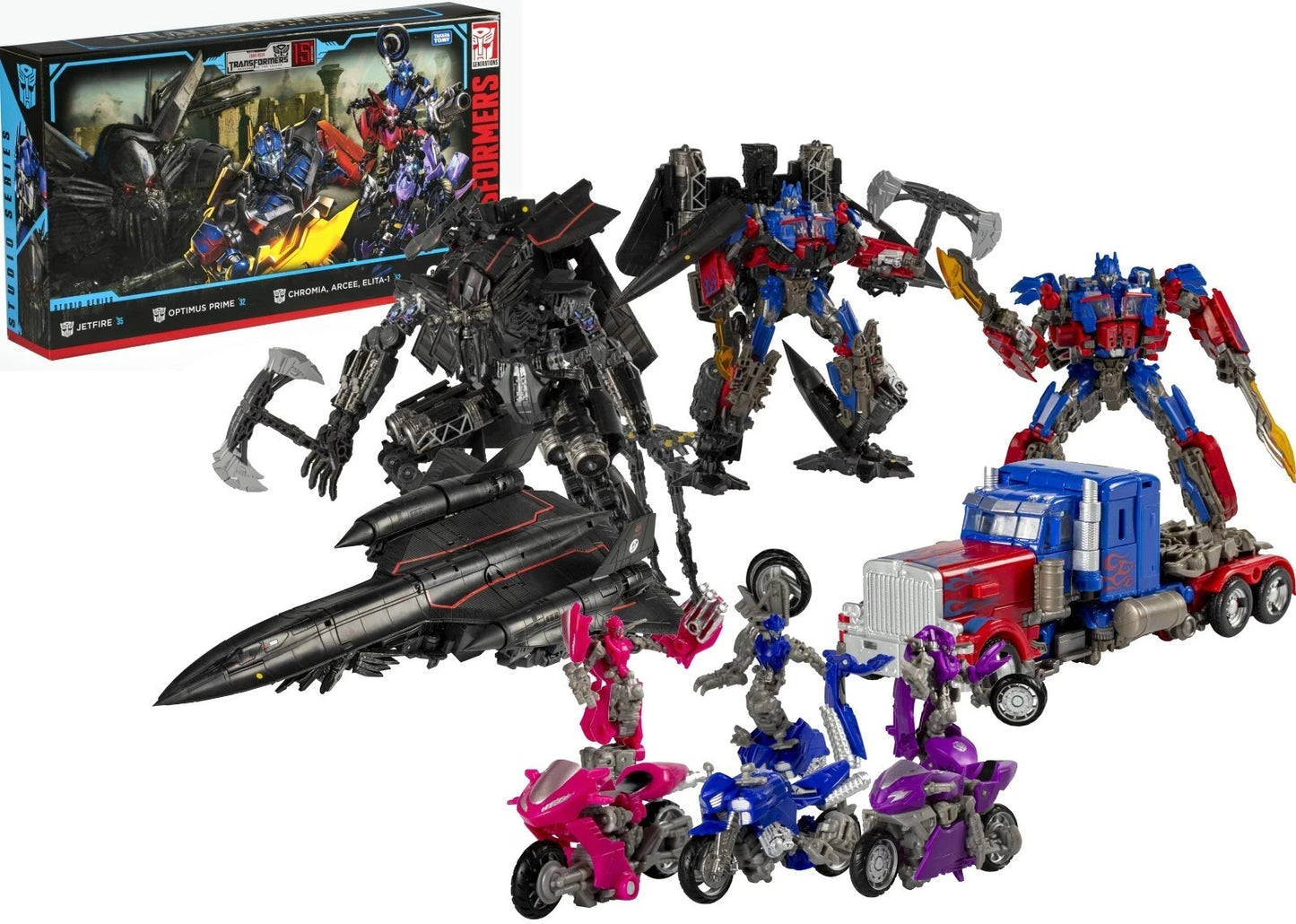 Transformers Studio Series Bumblebee Movie 5-Pack Optimus Prime Jetfire Arcee