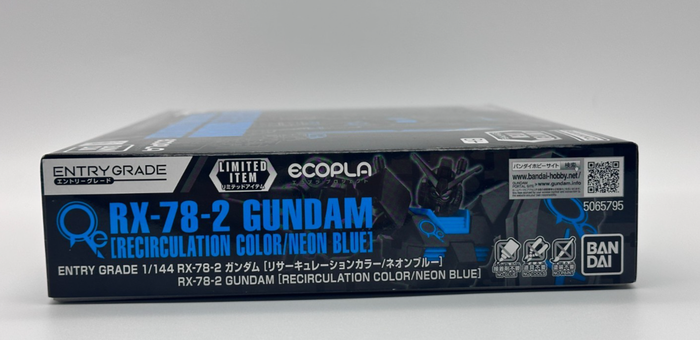 RX-78-2 Gundam Entry Grade Ecopla Recirculation Color Neon Blue Limited