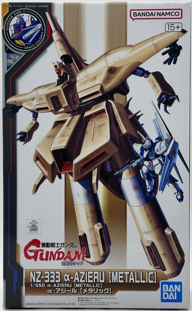 Bandai 1/550 NZ-333 Alpha Azieru Metallic Gundam Side-F Limited Model Kit New