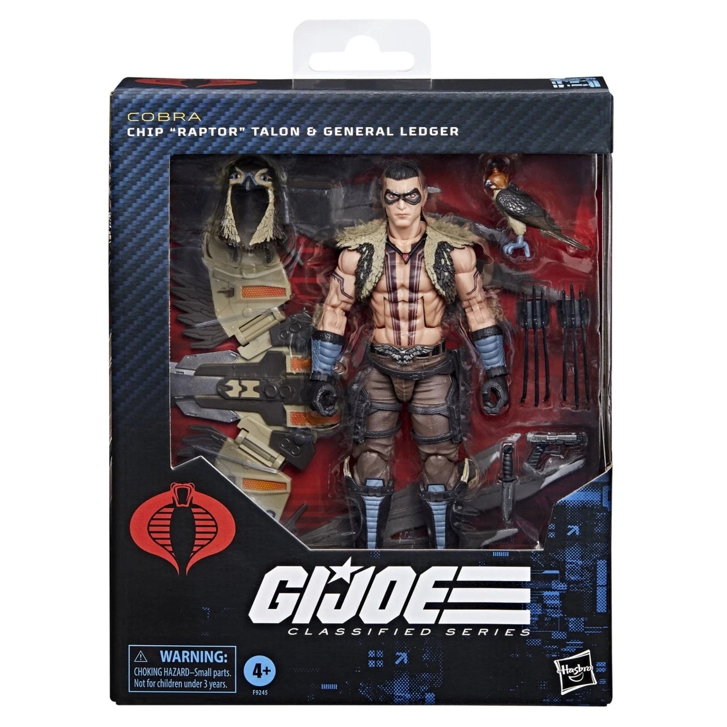 GI Joe Classified Raptor Talon & General Ledger Cobra Falconer Figure Hasbro NEW