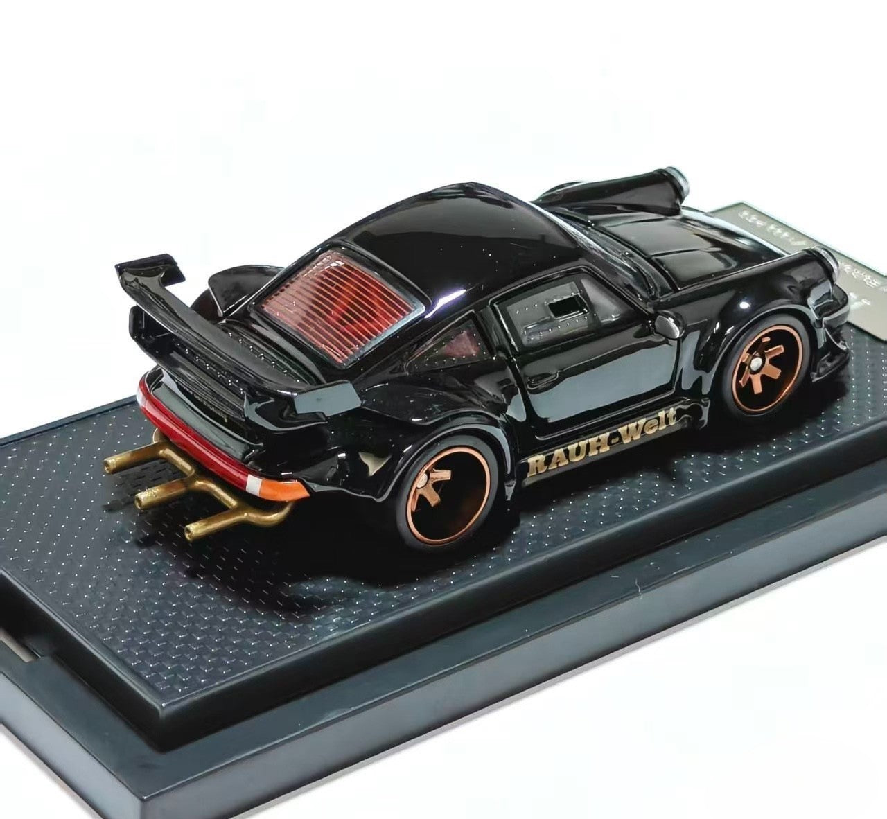 FG Model RWB 930 Porsche Black Full Open 1/64 Diecast Car New