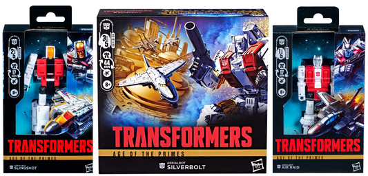 Transformers Aerialbots Set Silverbolt Air Raid Slingshot Age of the Primes NEW