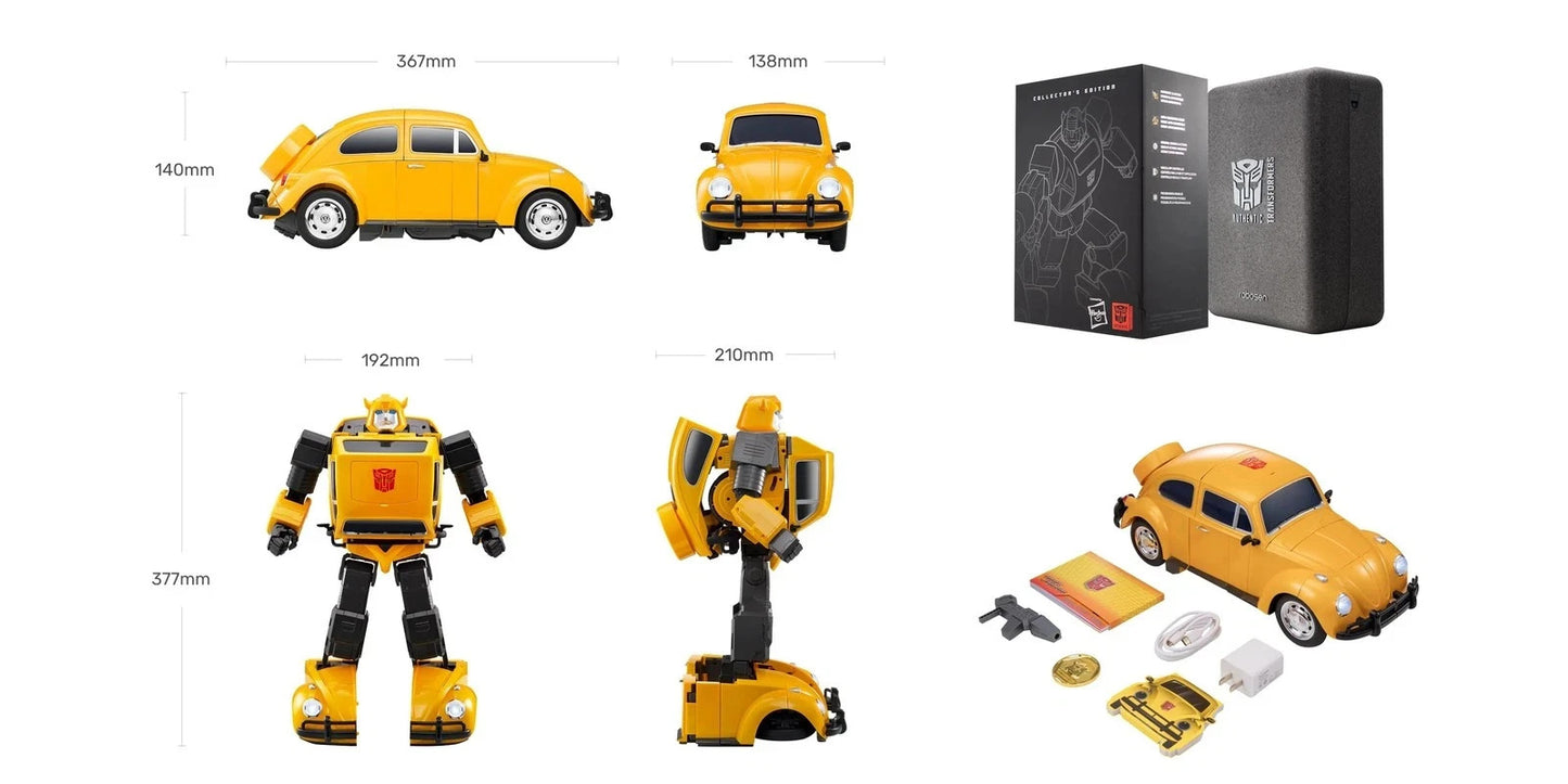 Robosen Transformers Flagship Bumblebee Auto-Convert Robot English 100-240V Car