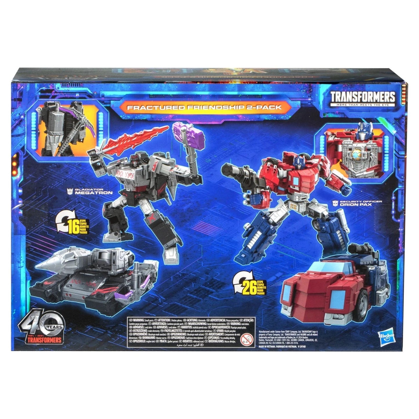 Transformers Legacy United Fractured Friendship 2-Pack Megatron Orion Pax Takara