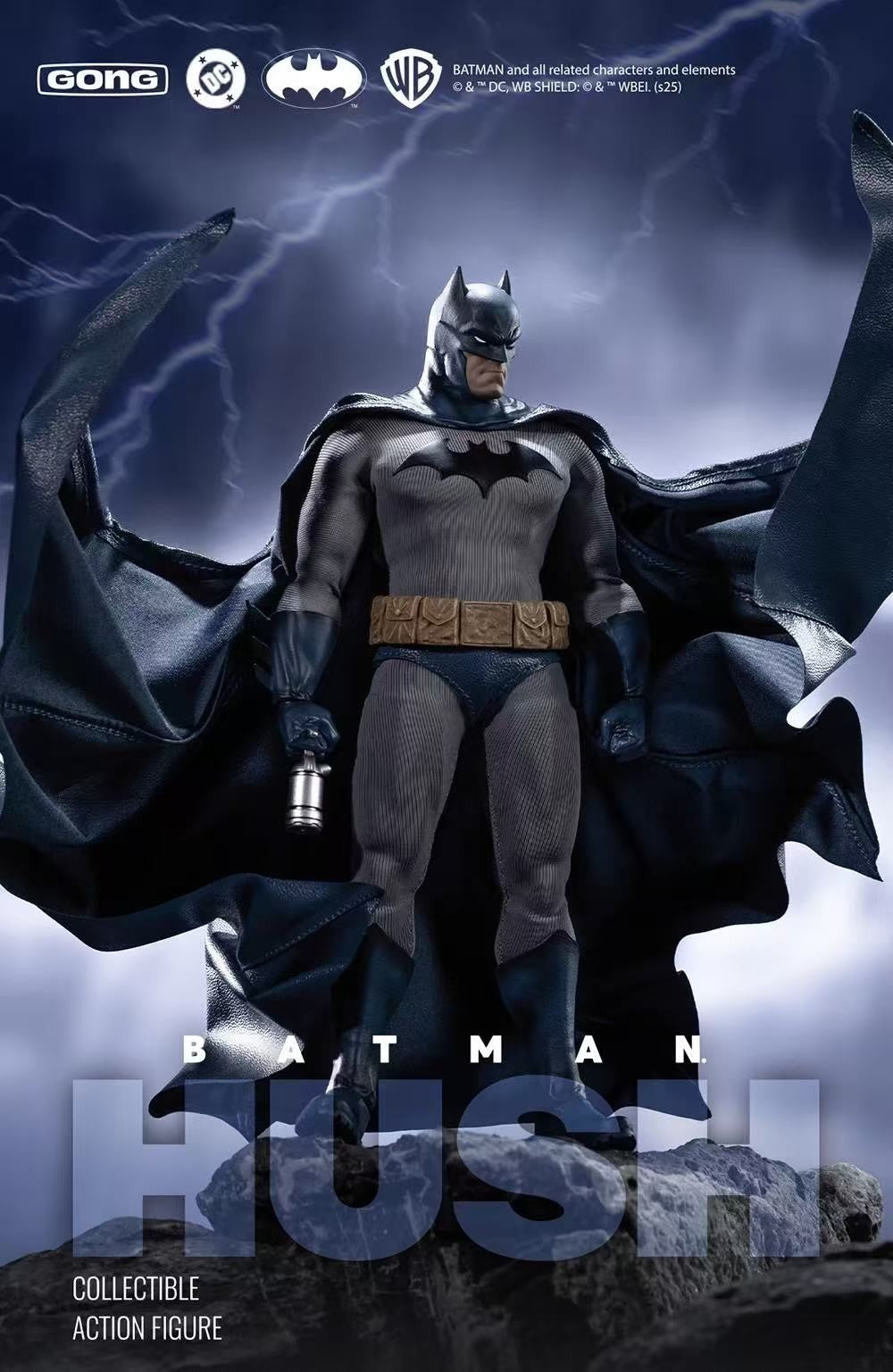 Batman HUSH 1/12 Action Figure Bruce Wayne DC WB Licensed w/ Accessories