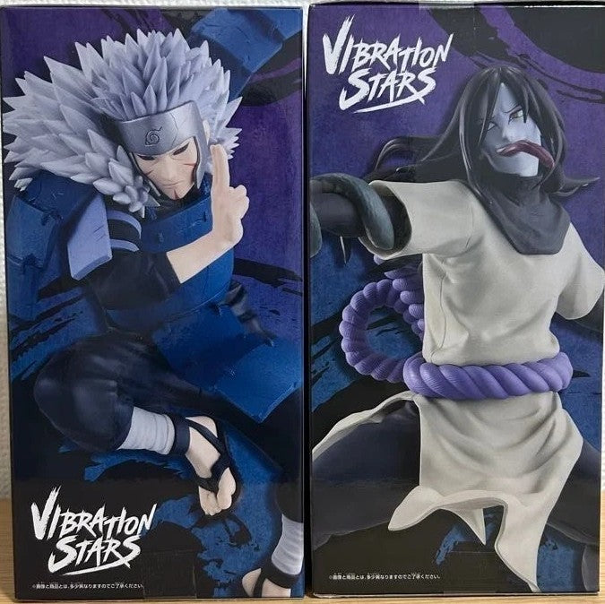 Naruto Shippuden Vibration Stars Orochimaru & Tobirama Figure Banpresto New