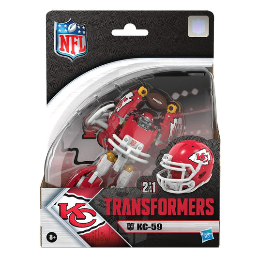 KC-59 Chiefs Transformers NFL Helmet Robot Hasbro Figure 2-in-1 New