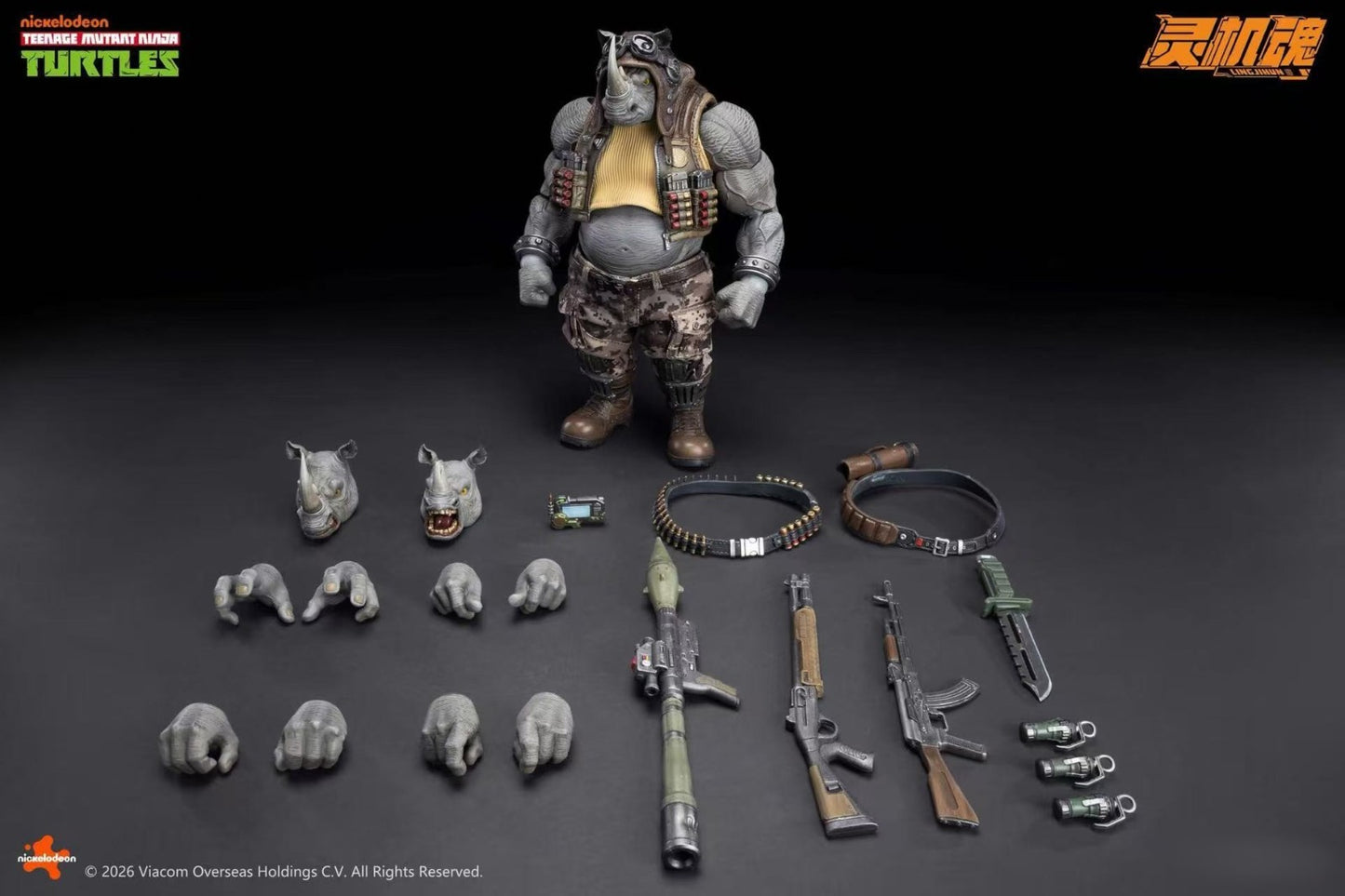TMNT Rocksteady & Bebop 1/12 Figure Set LingJiHun Ninja Turtles