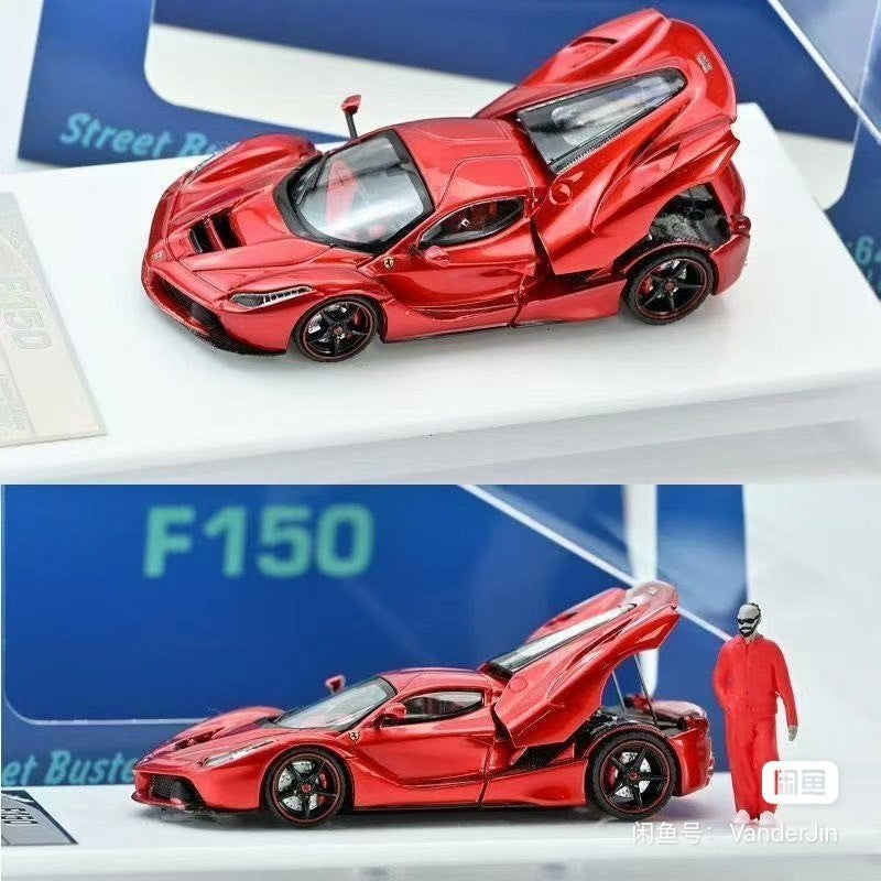Street Buster 1/64 Ferrari LaFerrari F150 Hamilton Figure Diecast