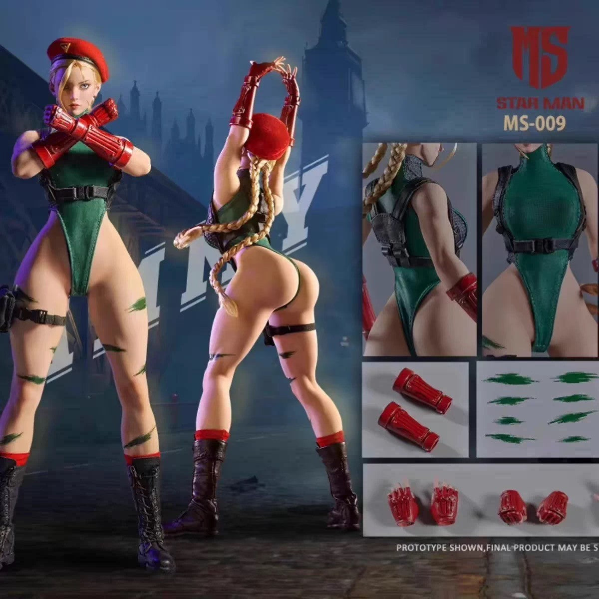 Star Man Cammy 1/6 Action Figure MS-009 Street Fighter BNIB