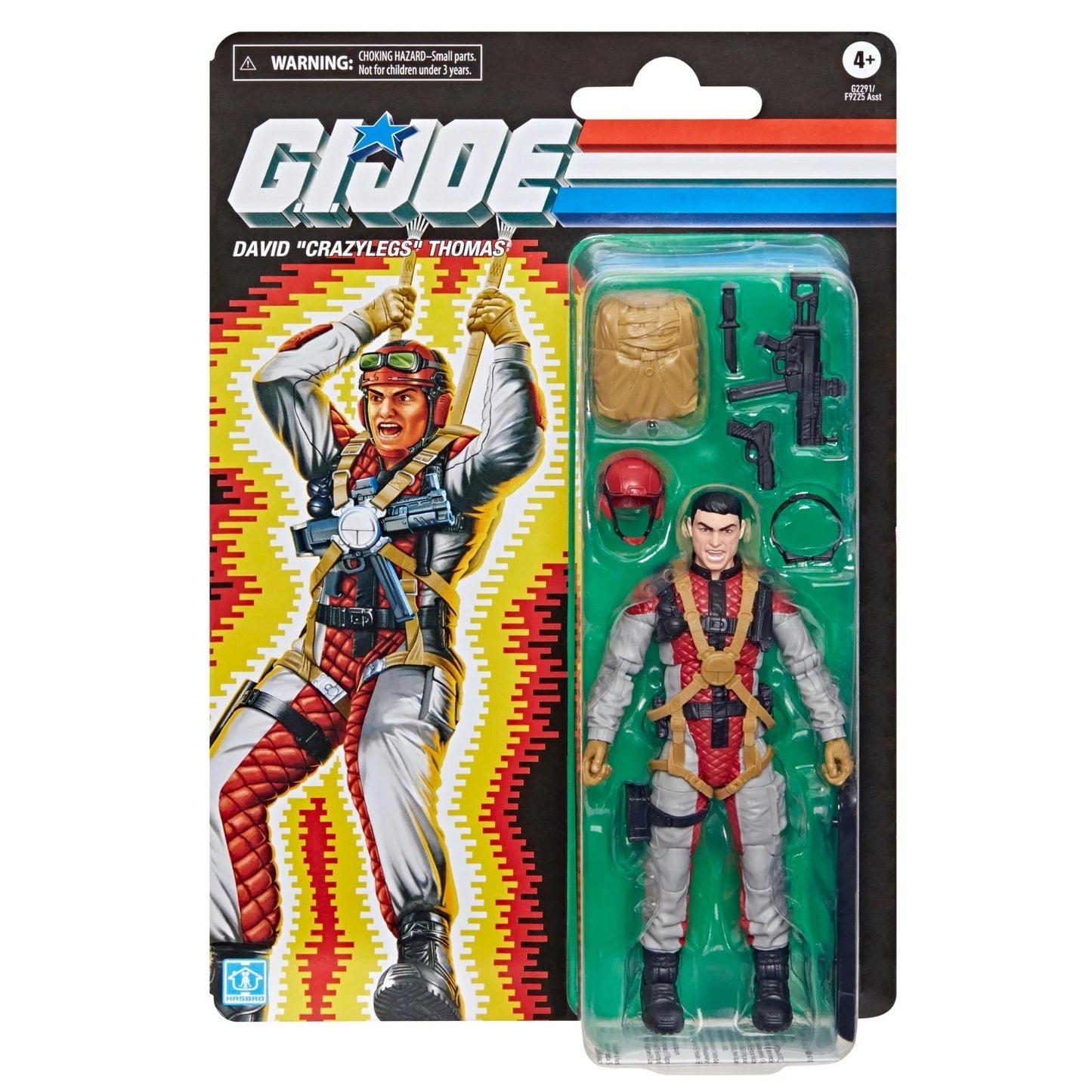 GI Joe Classified Retro Crazy Legs (David Thomas) Paratrooper Figure Hasbro New