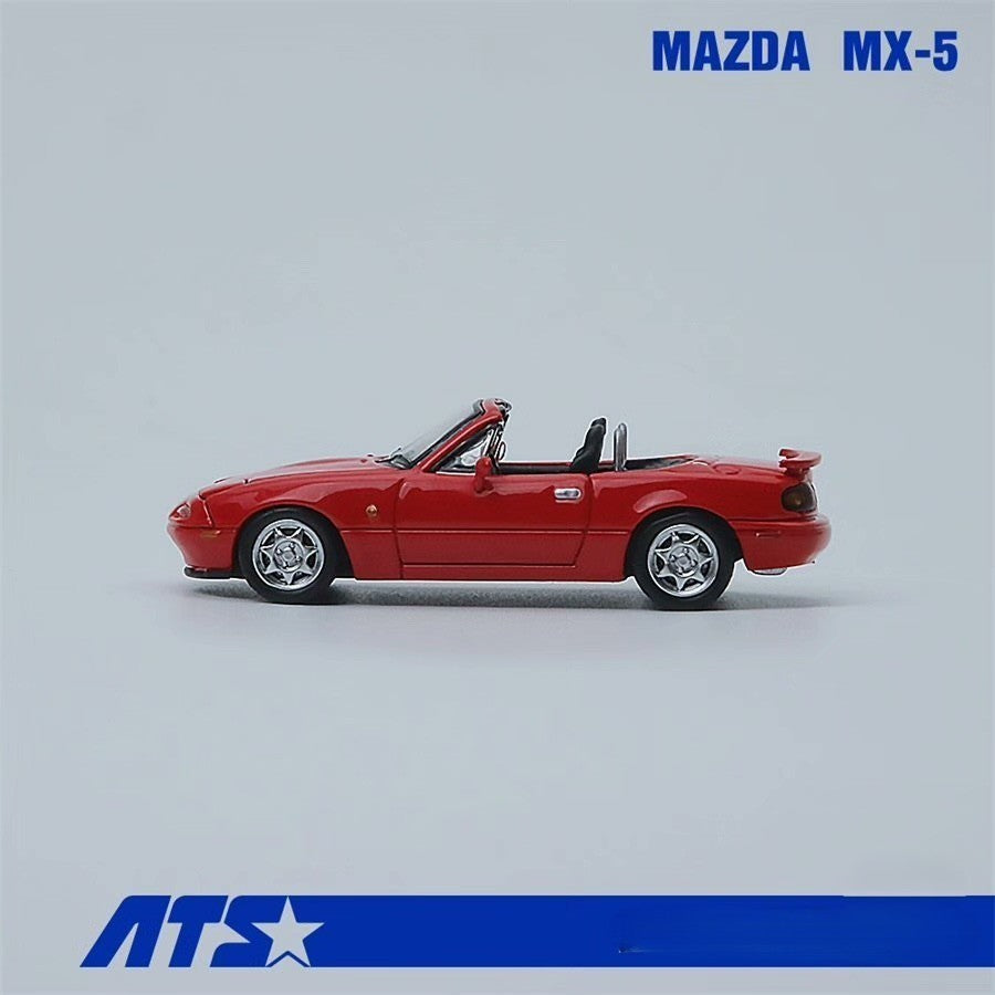 ATS Model Mazda MX-5 Miata Initial D 1/64 Diecast Model Car Red