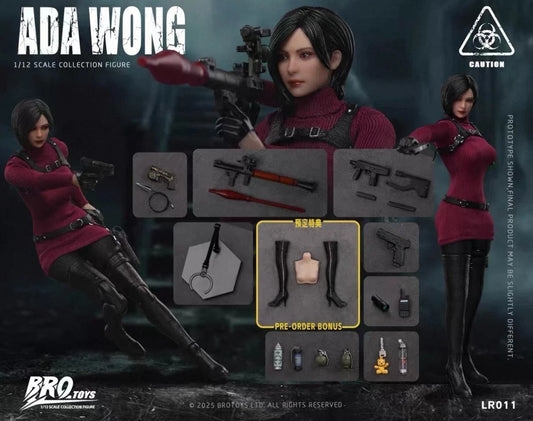 BROTOYS LR011 1/12 Miss Wong Spy Female Figure Ada Style Action Figure