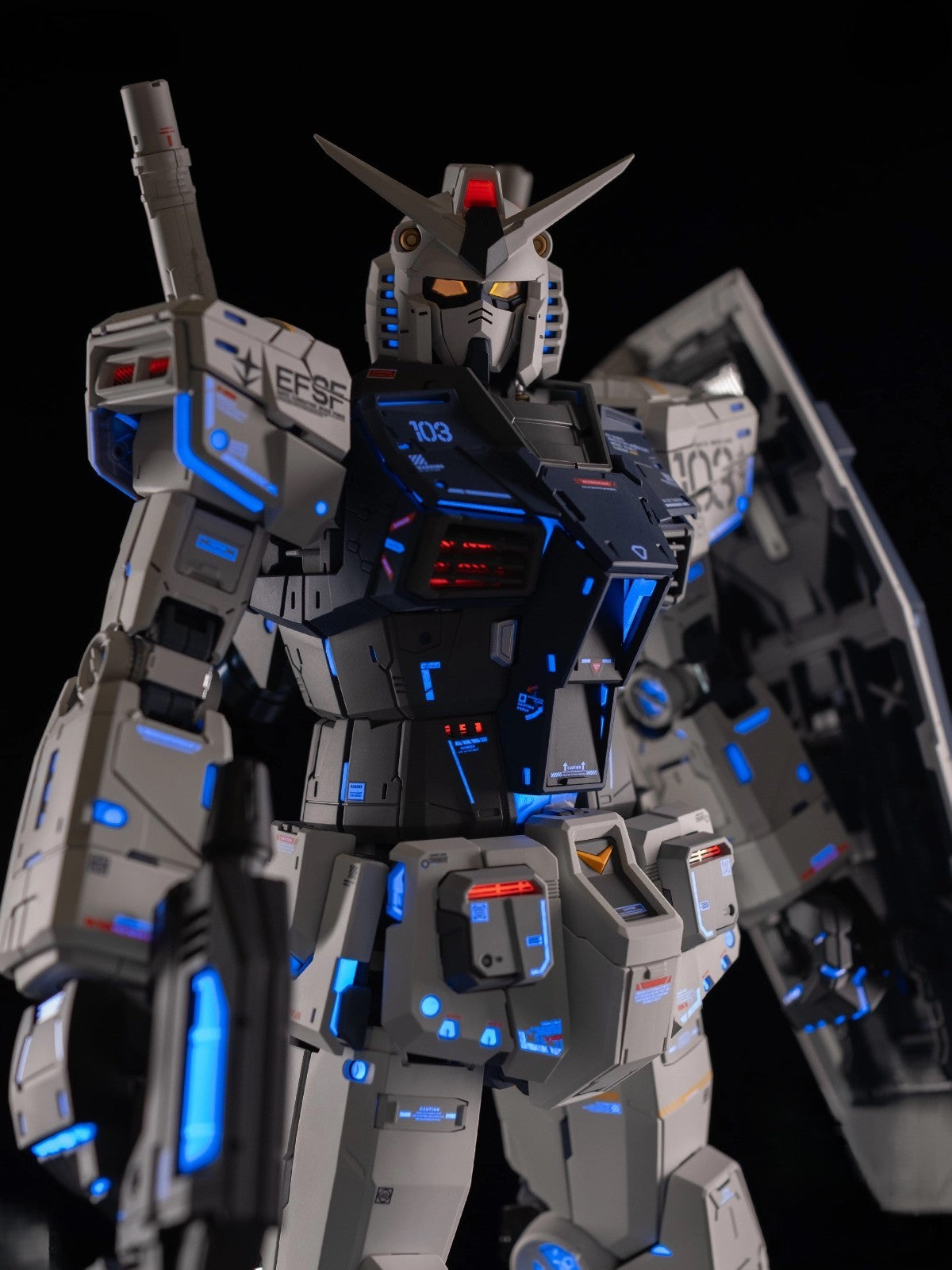 MG 1/100 RX-93 Nu Gundam Ver. Ka Custom Painted Model Kit EFSF MS 103 Figure