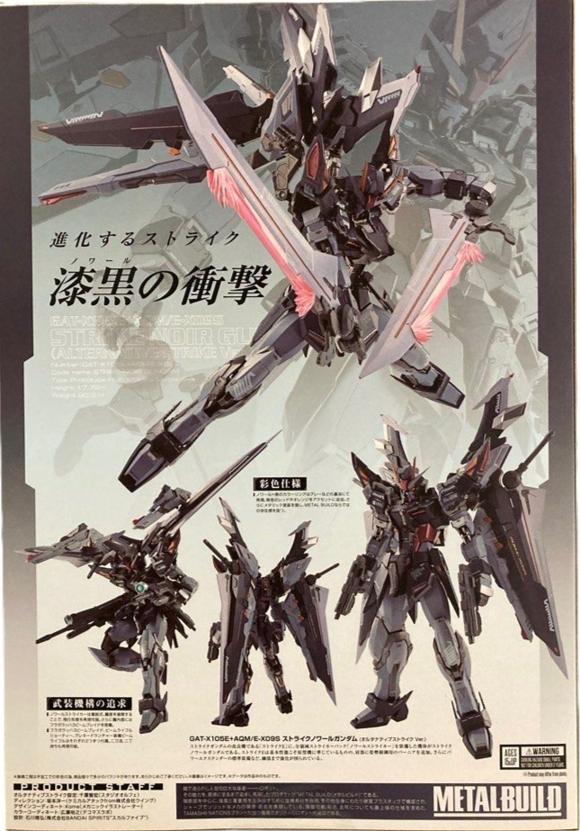 Bandai Metal Build Strike Noir Gundam Astray Ver. SEED Stargazer Figure