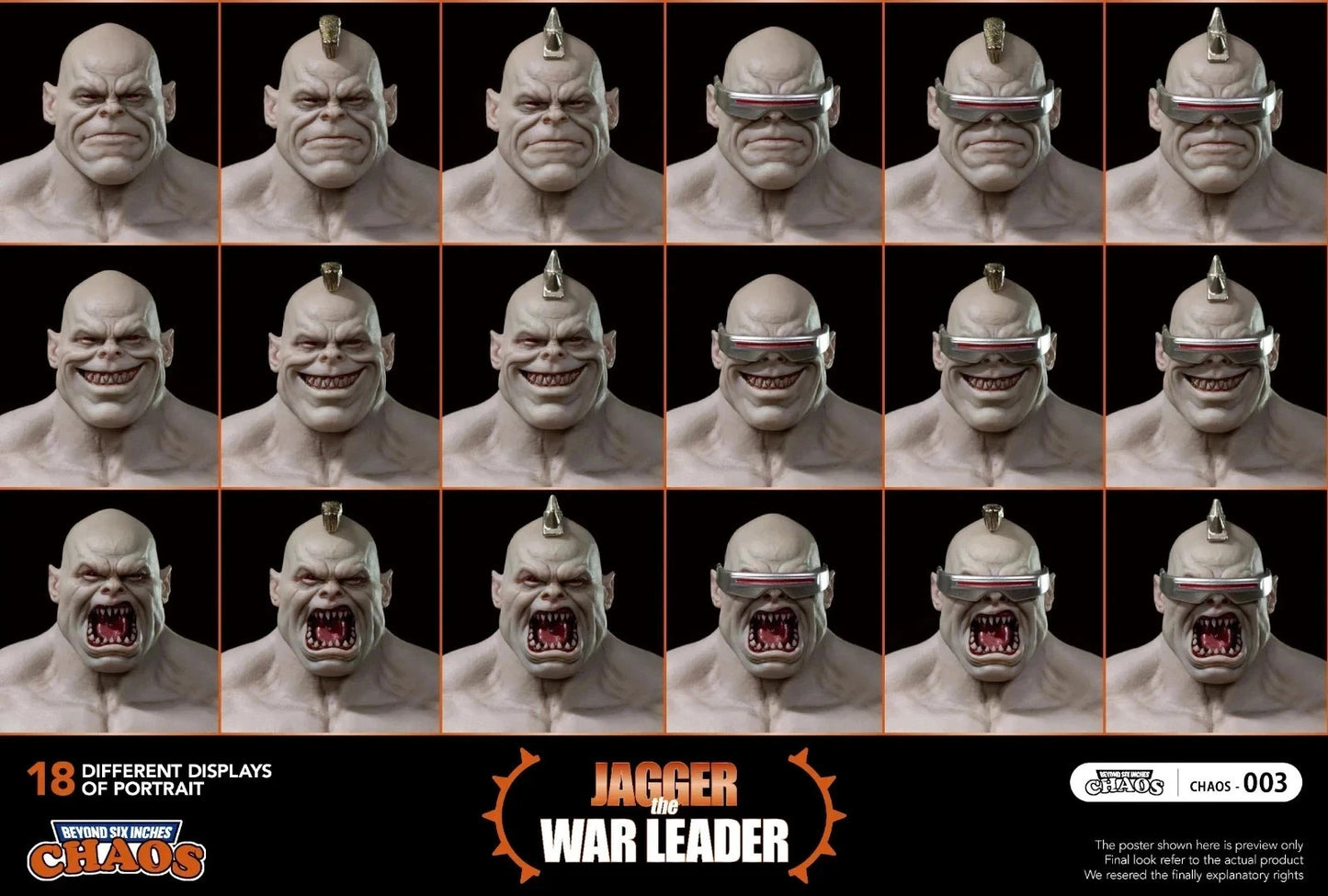 Jagger The War Leader 1/12 Figure Chaos Beyond Six Inches Action Figure