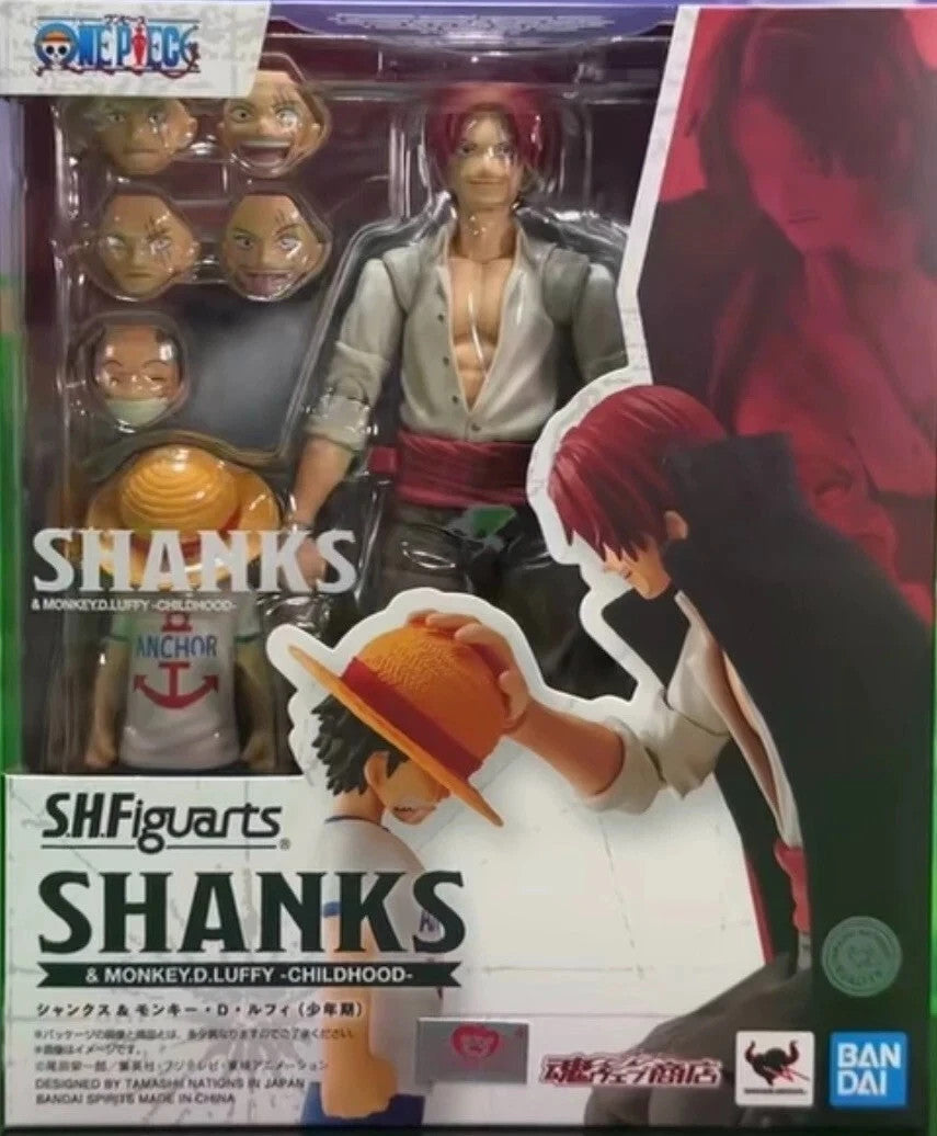 S.H.Figuarts Shanks & Monkey D Luffy Childhood One Piece SHF Bandai Tamashii