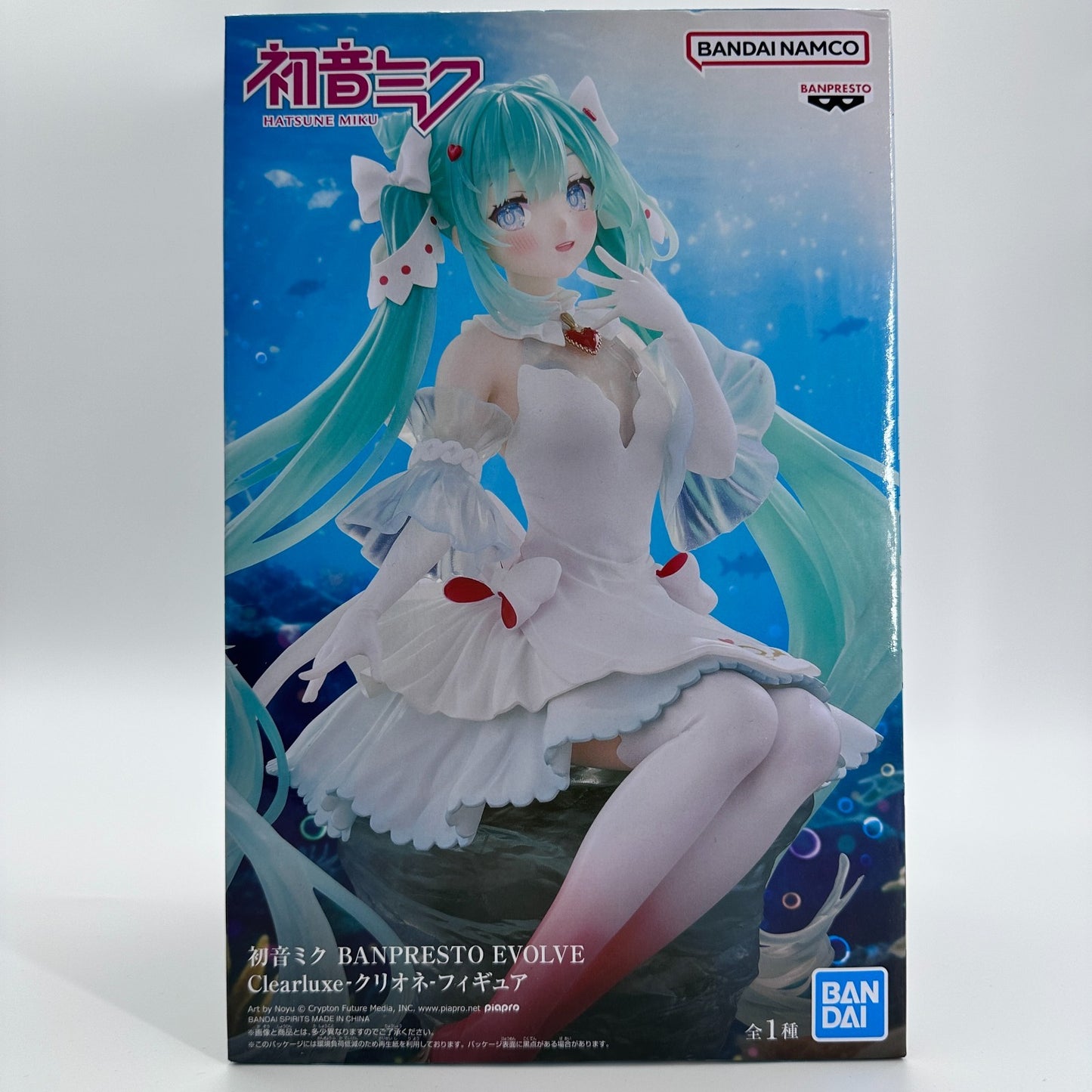 Hatsune Miku Banpresto Evolve Clearluxe Figure White Dress Ver. Bandai New