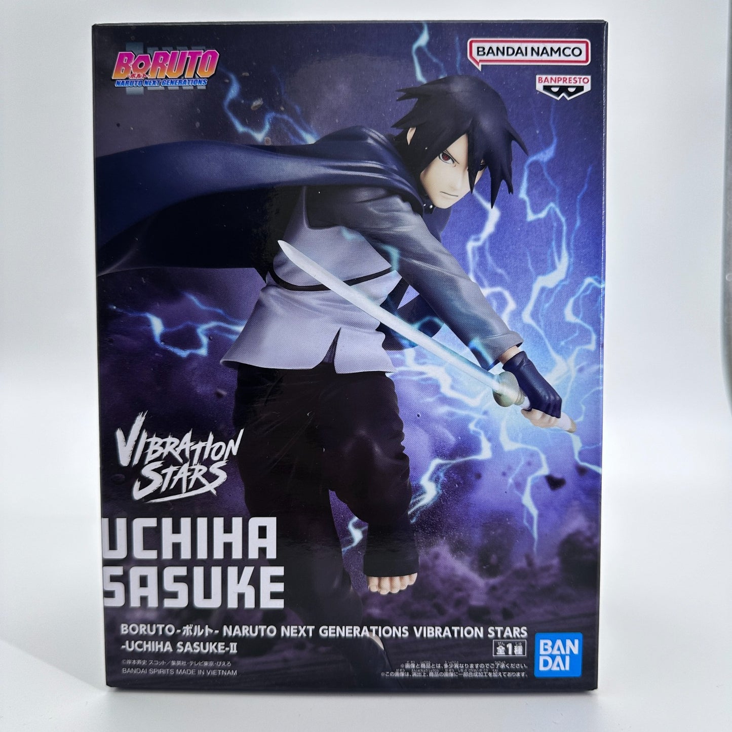 Boruto Naruto Uchiha Sasuke Vibration Stars II Figure Banpresto Bandai New