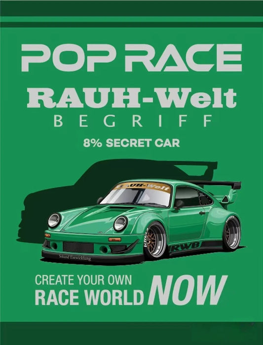 XCARTOYS PopRace RWB 930 Porsche Green HEC 2026 Exclusive 1/64