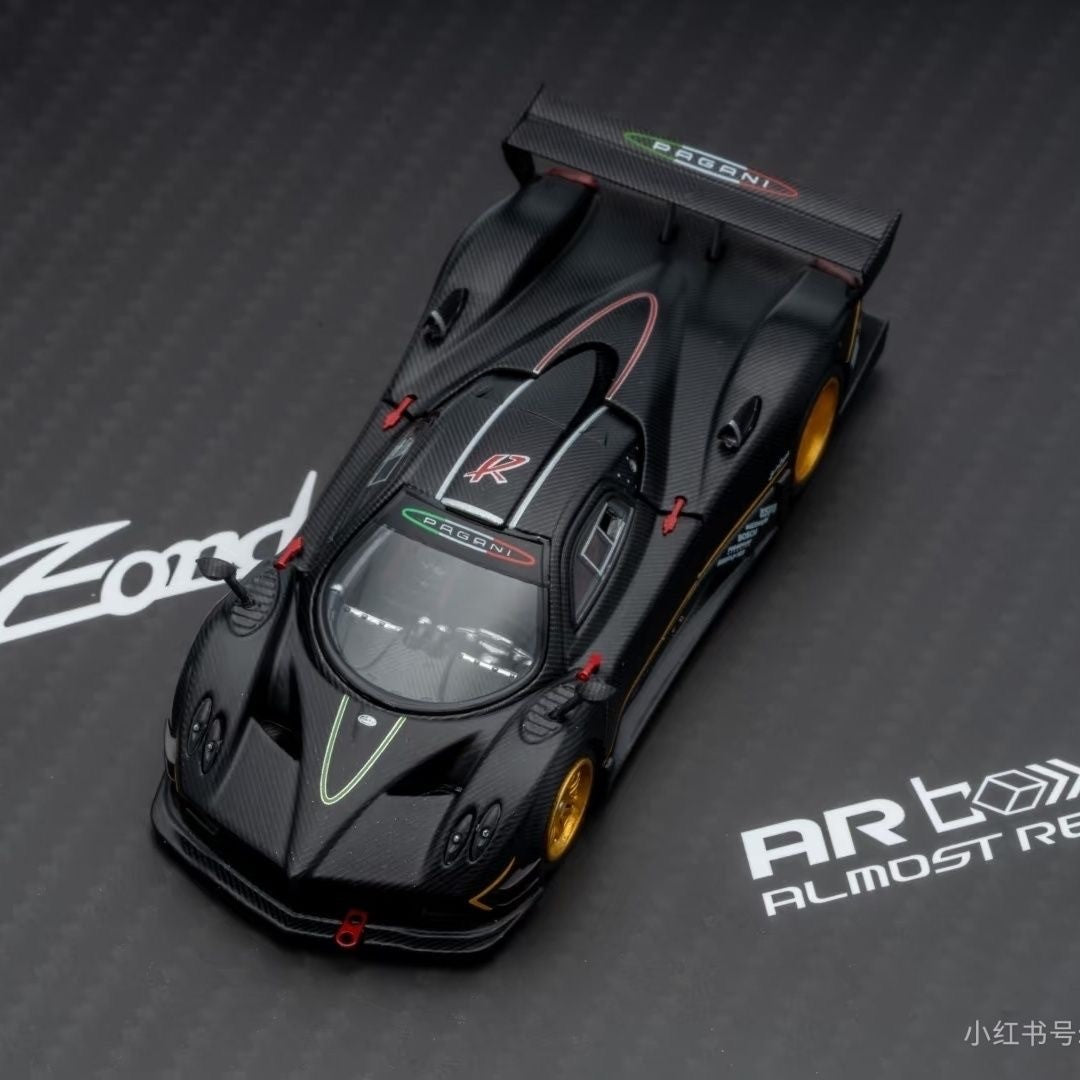 Pagani Zonda R Black 1/64 Diecast Model Car AR Box