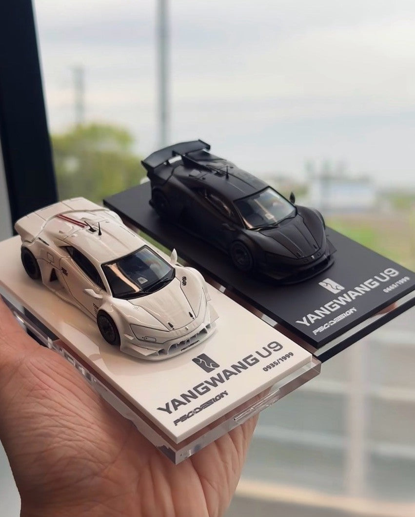 TimeMicro PSC Yangwang U9 White 1/64 Diecast Model Car Widebody