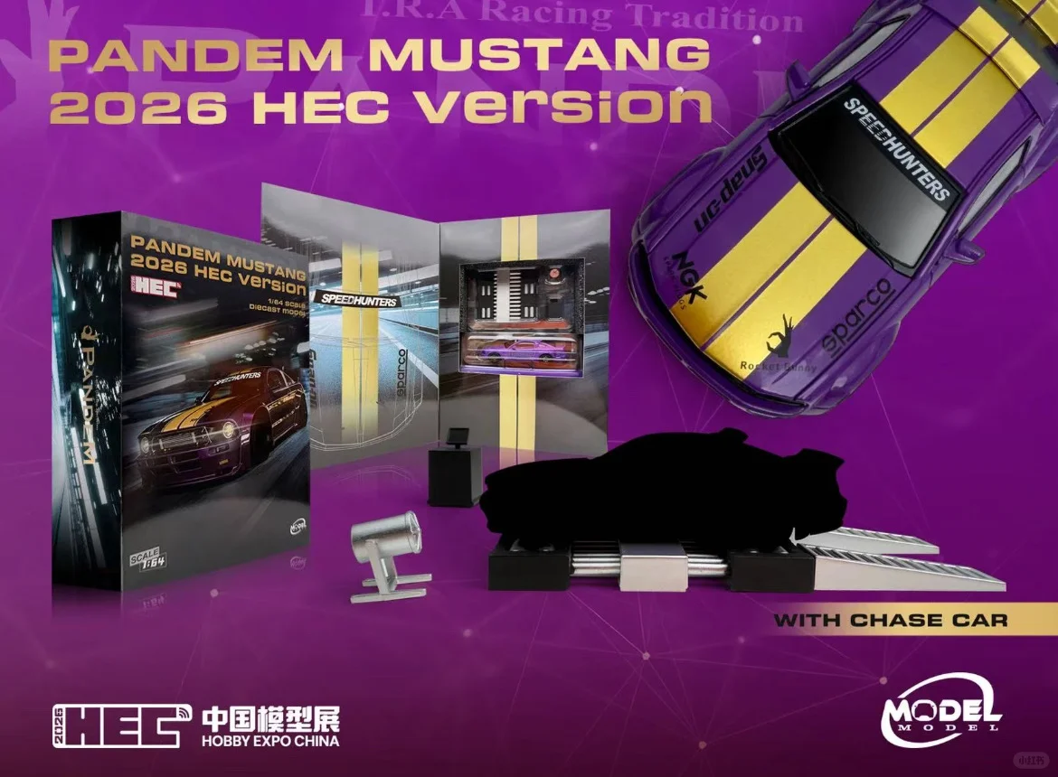Model Model Pandem Mustang HEC 2026 1/64 Diecast Chase Car Set