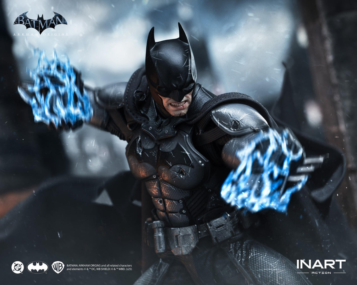 INART Batman Arkham Origins Battle Damaged 1/12 Figure DC Action PREORDER