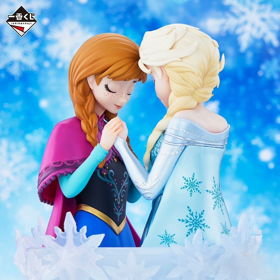 Ichiban Kuji A Prize – Disney Princess Heart to Face Anna & Elsa Figure New
