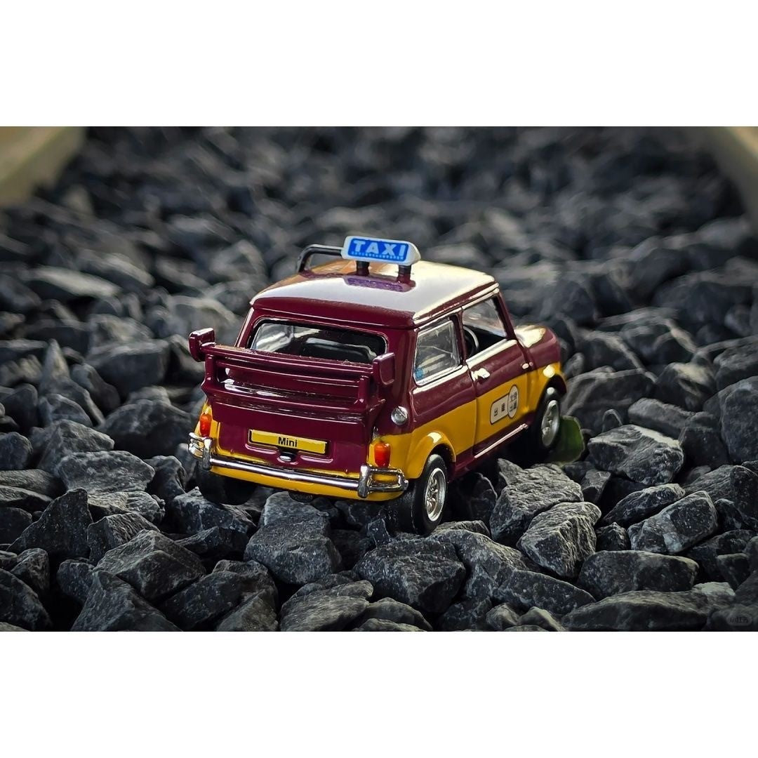 Tiny Mini Cooper Taxi 1/64 Diecast Model Car Classic UK City Cab