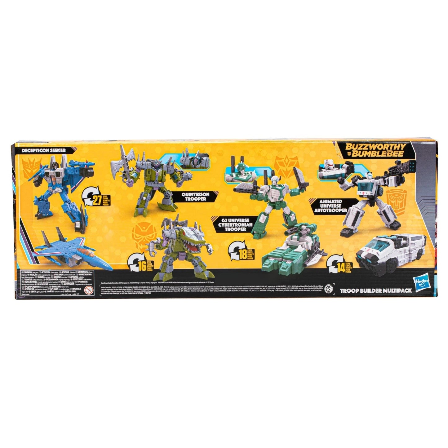 Transformers Buzzworthy Bumblebee Troop Builder Multipack Decepticon Seeker