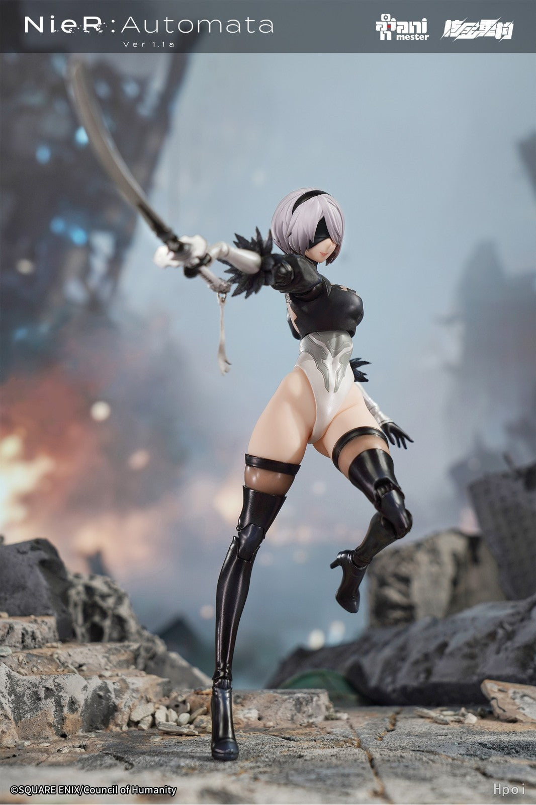 2B NieR Automata Style 1/9 Action Figure AniMester Collectible New