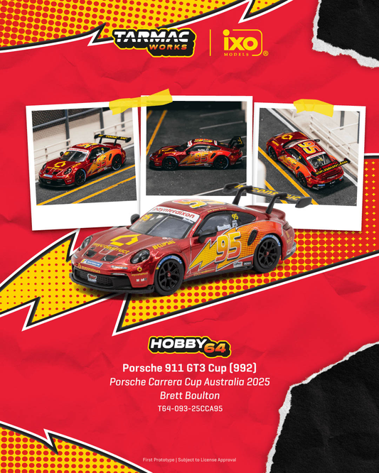 Tarmac Works Porsche 911 GT3 Cup 992 Brett Boulton Preorder