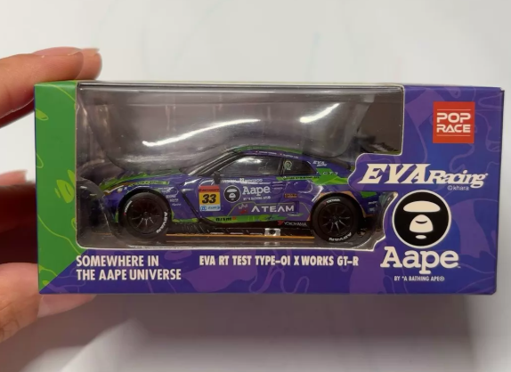 MINI GT EVA Racing x AAPE Nissan GT-R EVA-01 1/64