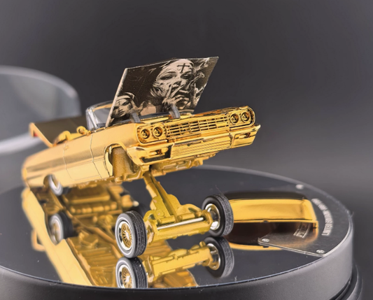 FineWorks 1/64 Chevy Impala Lowrider Gold Plated Deluxe Edition