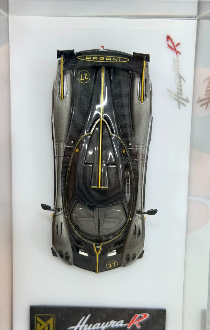DMY 1/64 Pagani Huayra R Metallic Gray Carbon