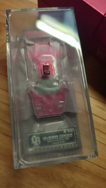 TOPART 1/64 LBWK Countach Chrome Red 2025 Beijing Show Exclusive