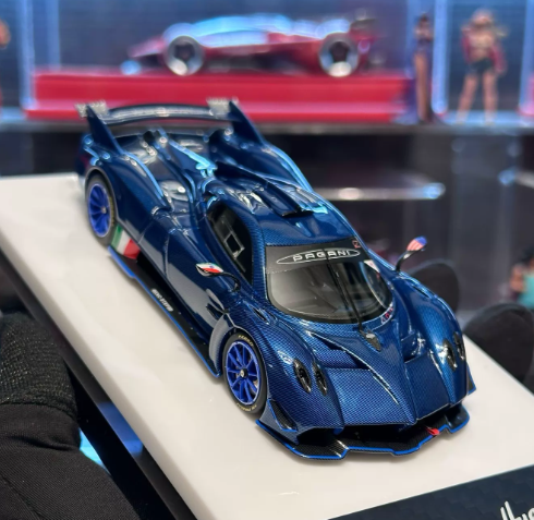 Figart 1/43 Pagani Huayra R Blue Carbon Blue Wheels 42 Italian Flag 60pc