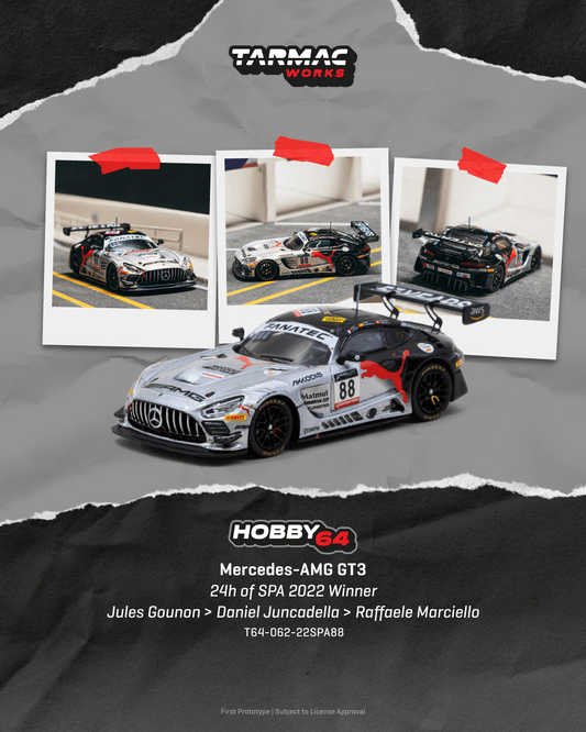 Tarmac Works Mercedes-AMG GT3 24h Spa 2022 #88 Preorder