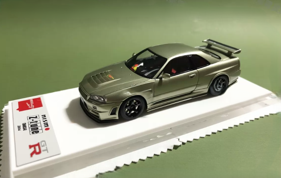 MakeUp 1/43 Nissan Skyline GT-R R34 Z-Tune Millennium Jade EM396