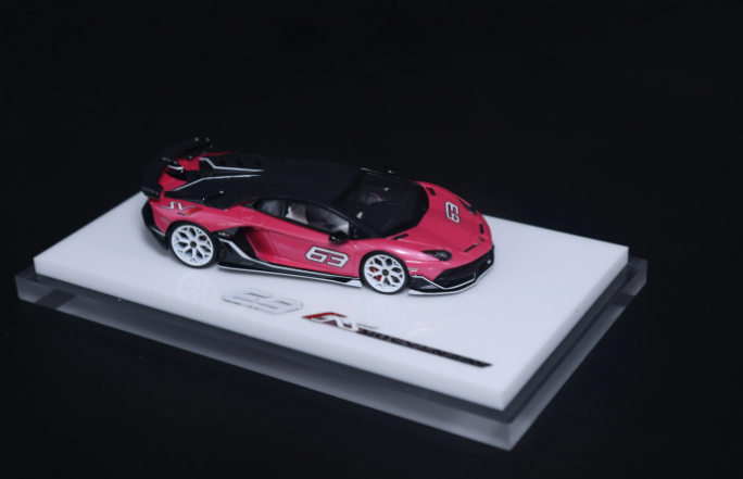 TARDIS 1/64 Lamborghini Aventador SVJ 63 Corona Rosso Resin LE149