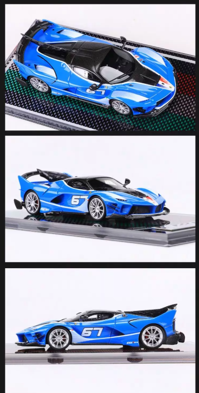U2 1/64 Ferrari FXX-K Evo Blue White 67 Limited 199