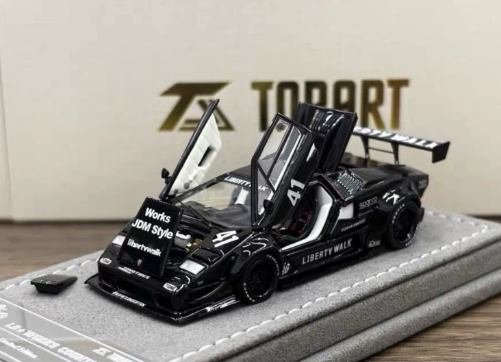 TOPART 1/64 LBWK Countach 41 Glossy Black