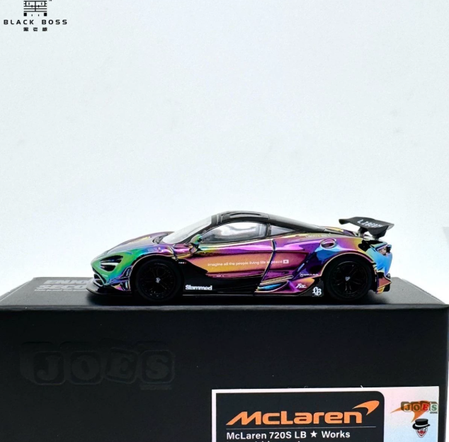 MINI GT 1/64 Joes Work LB-Works McLaren 720S Neo Chrome LE88