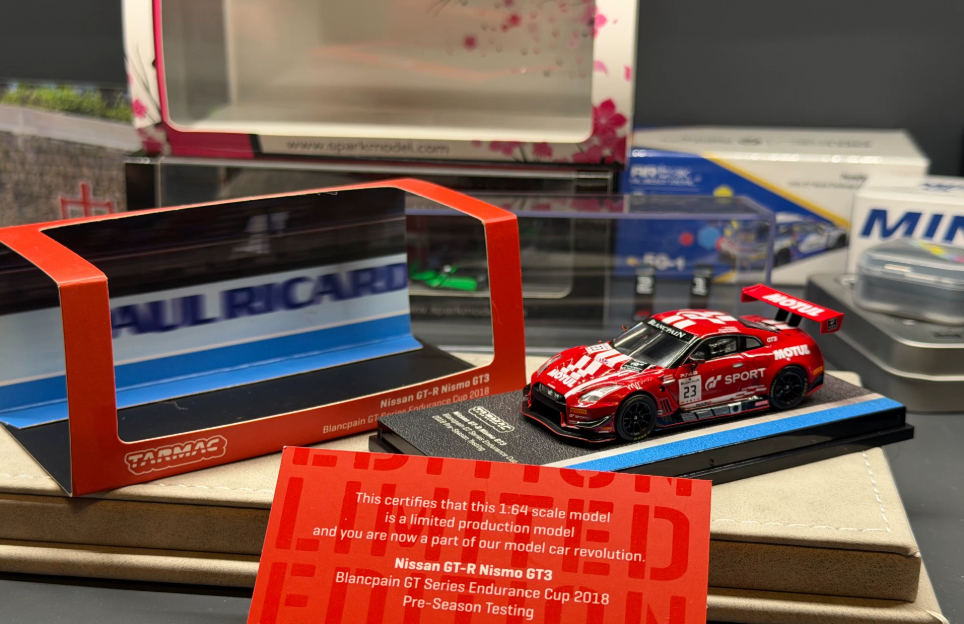 Tarmac Works 1/64 Nissan GT-R Nismo GT3 2018 Blancpain Paul Ricard Test
