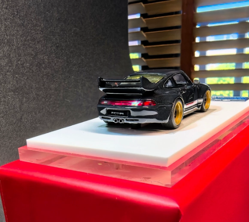 MY64 1:64 Gunther Werks Porsche 993 All Carbon High Wing Resin Model