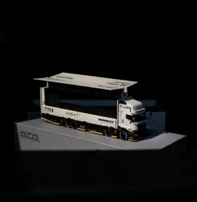 GCD 1/64 Hino 700 Car Transporter DarwinPRO Teckwrap Grey
