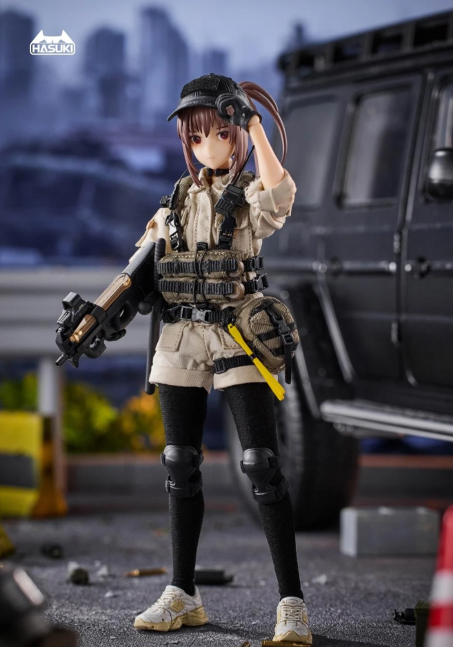 HASUKI Pocket Art PA006 Security Hiyo Reizei 1/12 Action Figure