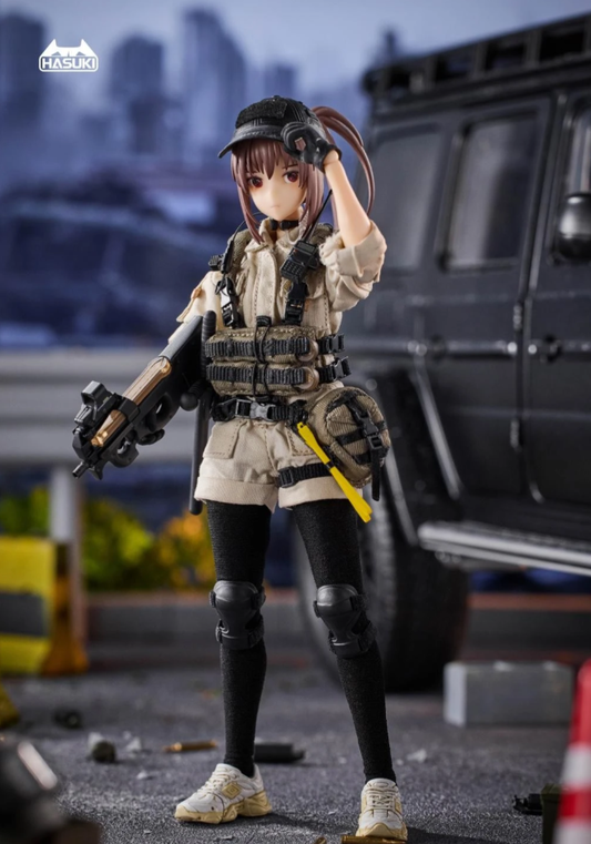 HASUKI Pocket Art PA006 Security Hiyo Reizei 1/12 Action Figure