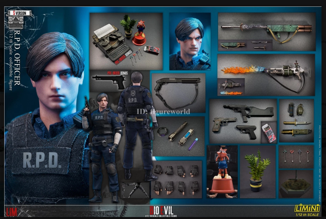 LIMTOYS LiMiNi 1/12 Bio Evil 2 RPD Officer Leon S Version